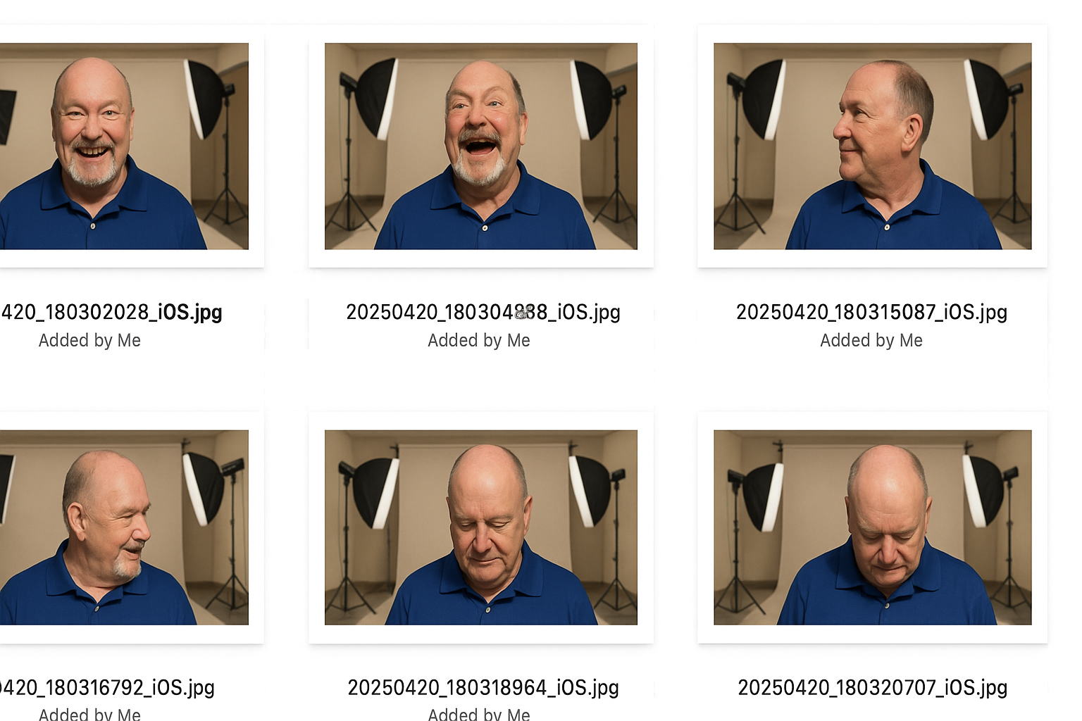 AI Portrait Service - Initial Photo Shoot